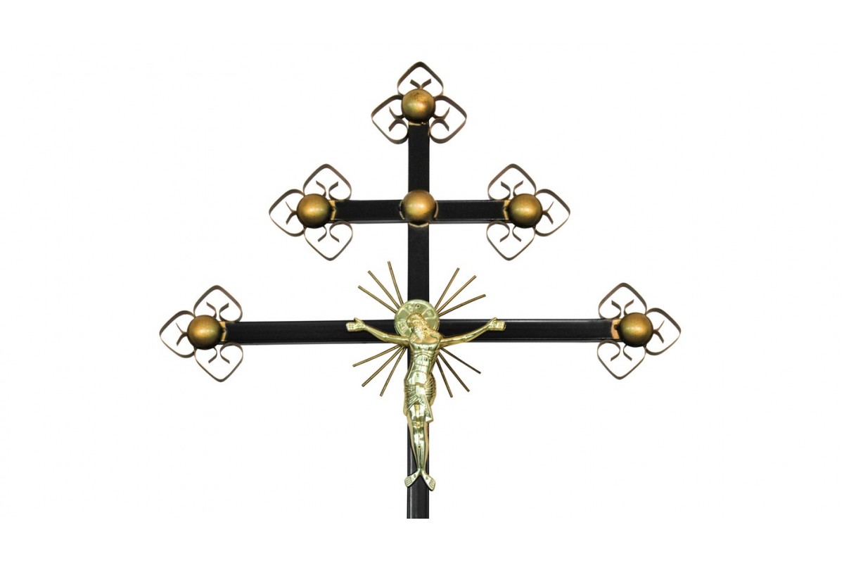 Крест металлический "Золотой"